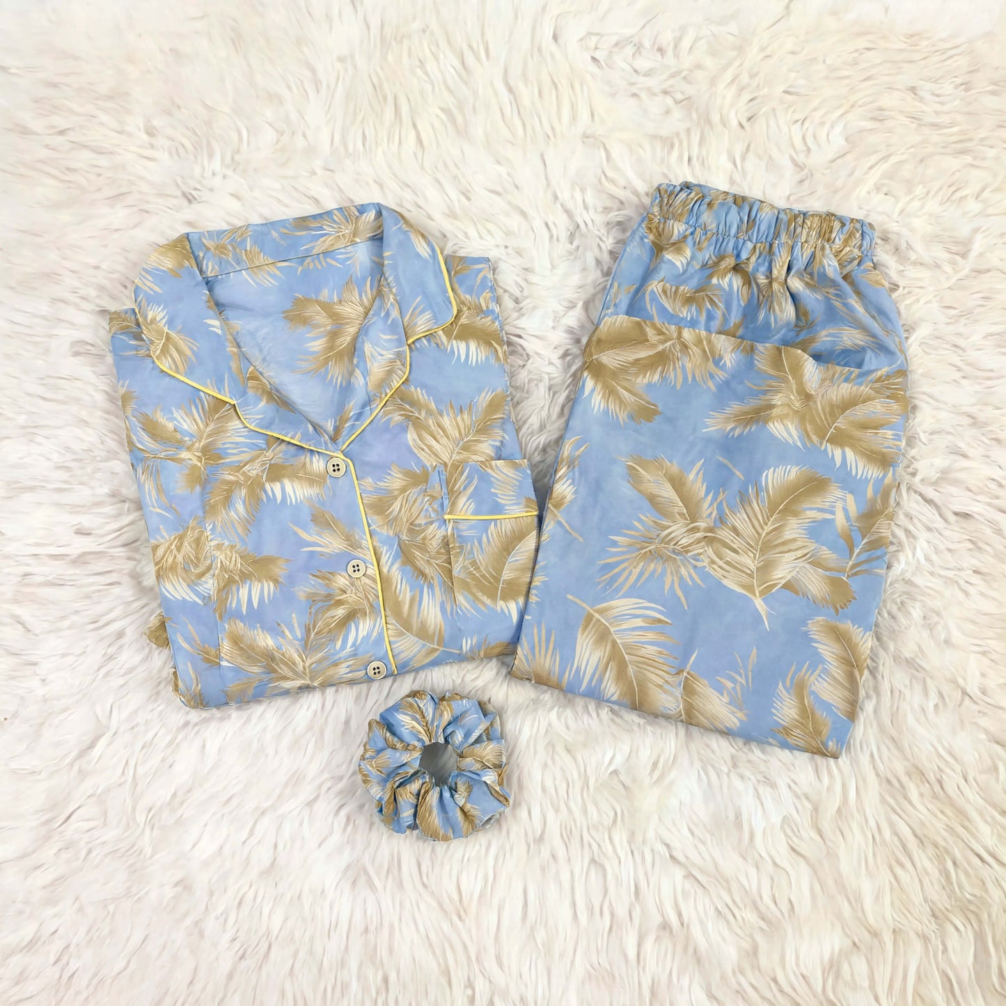 Imported Linen Printed Classic Print PJ Set-LP28