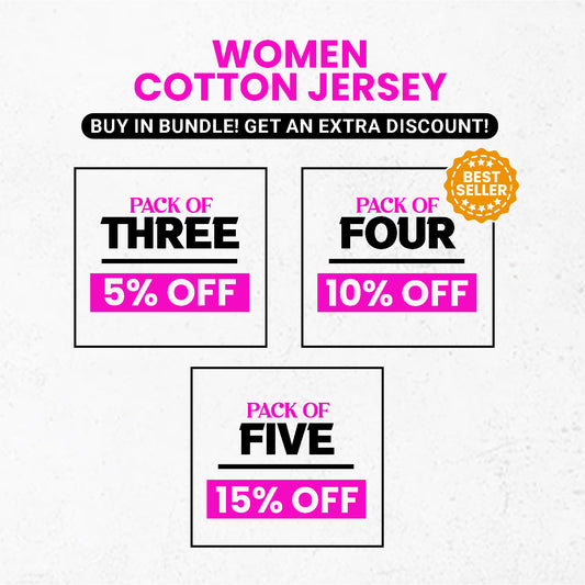 Women Cotton Jersey Bundle (Extra Discount)