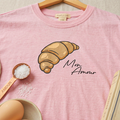 Pink Mon Amour Printed Long T Shirt