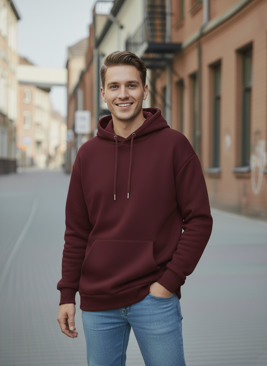 Winter Basic Hoodie For Men