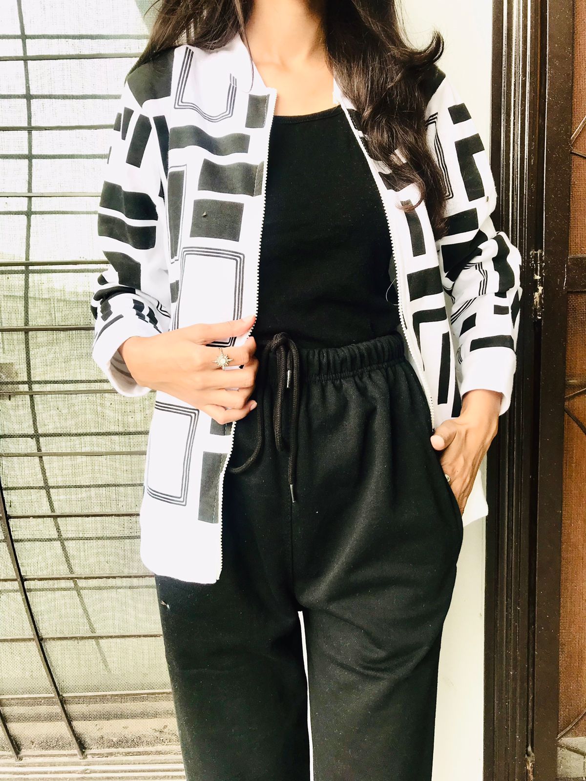 Winter Urban Gridlock Bomber Jacket For Women