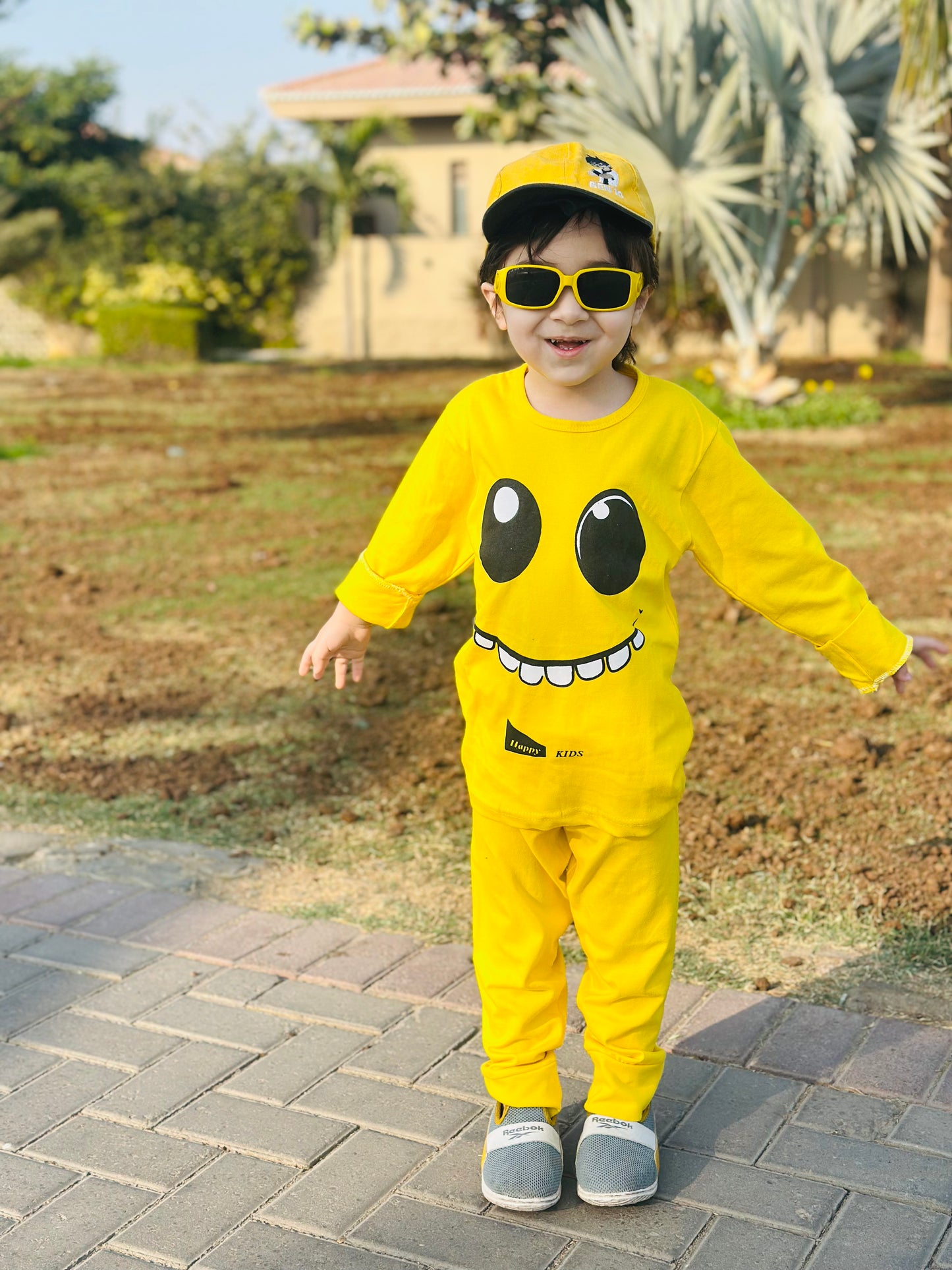 Yellow Smiley Kids Suit (Each)
