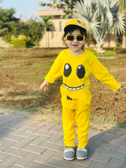 Yellow Smiley Kids Suit (Each)