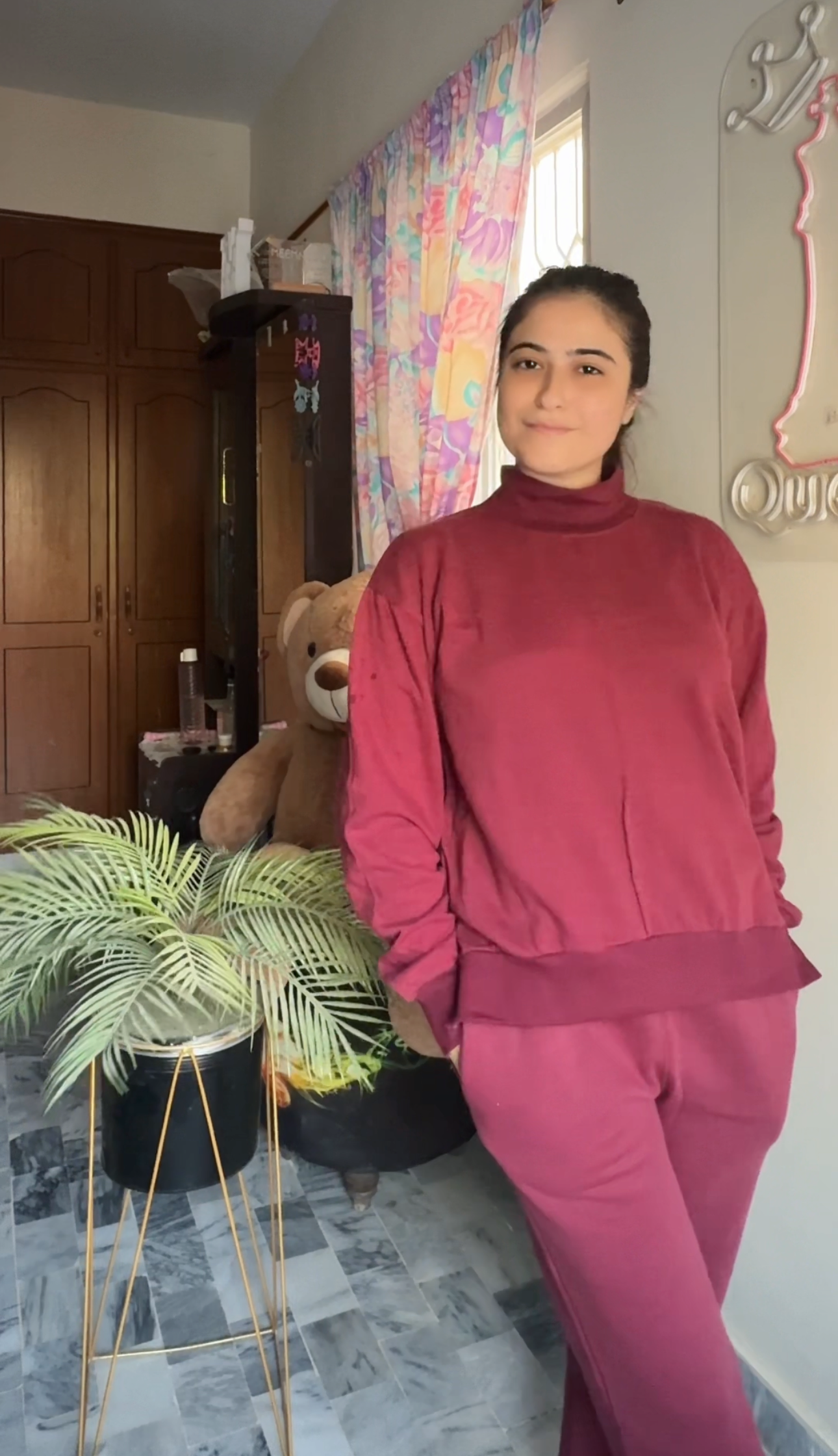 Winter Maroon Basic Co-Ord Set