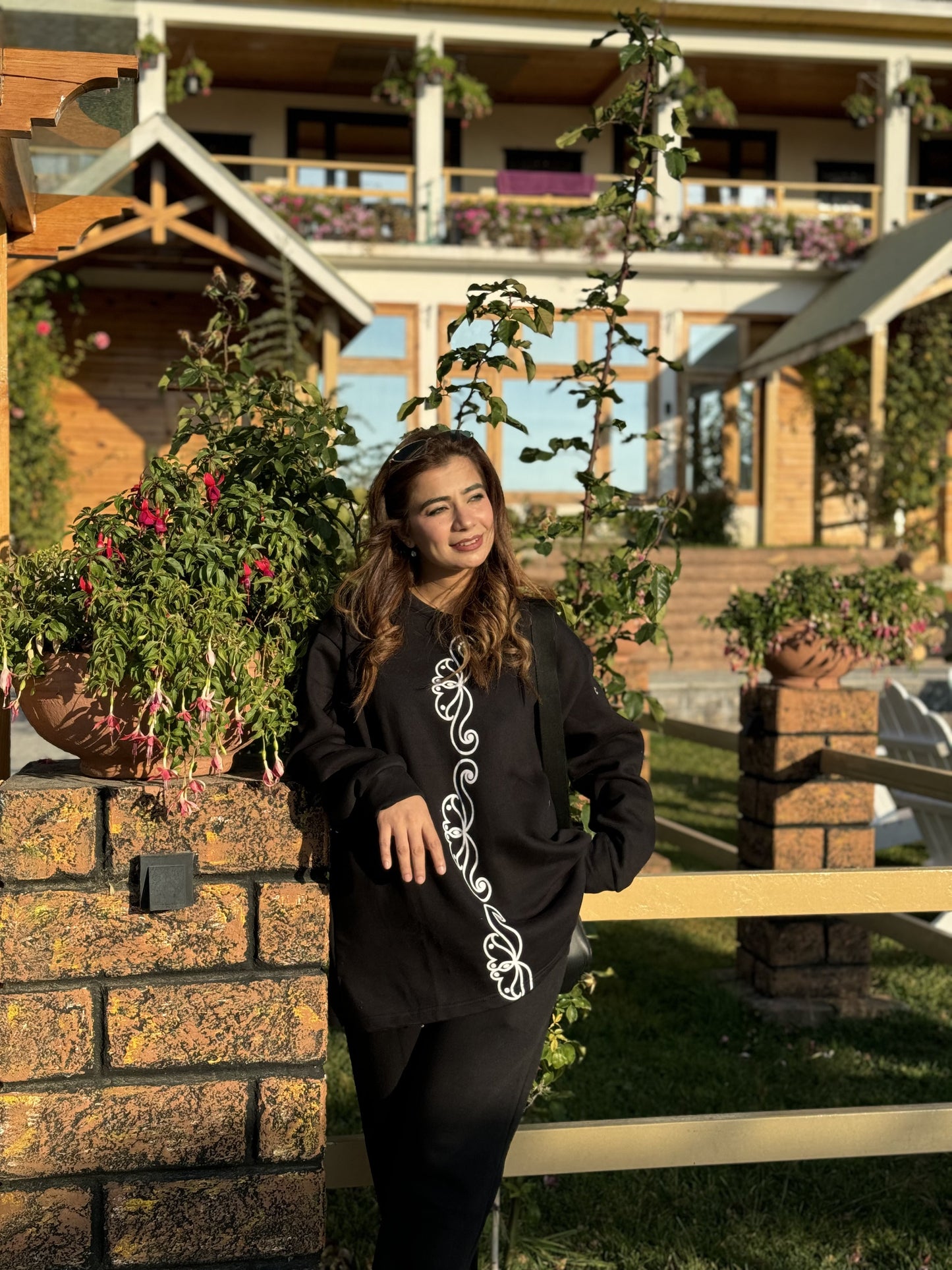 Winter Floral Printed Long Sleeves 2 PCs Co-Ord Set