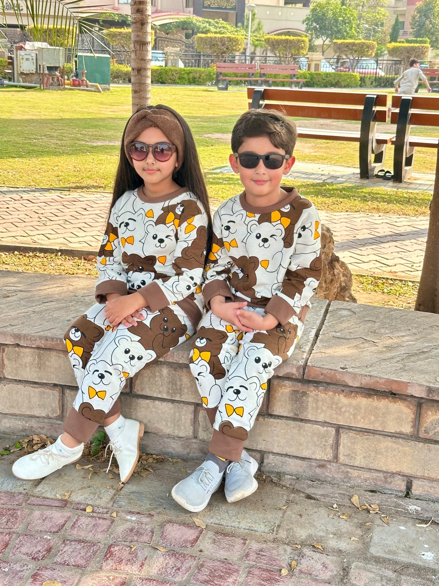 Multi Bear Printed Kids Winter Suit ( Each )