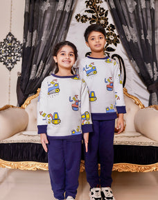 Truck Printed Kids Winter Suit