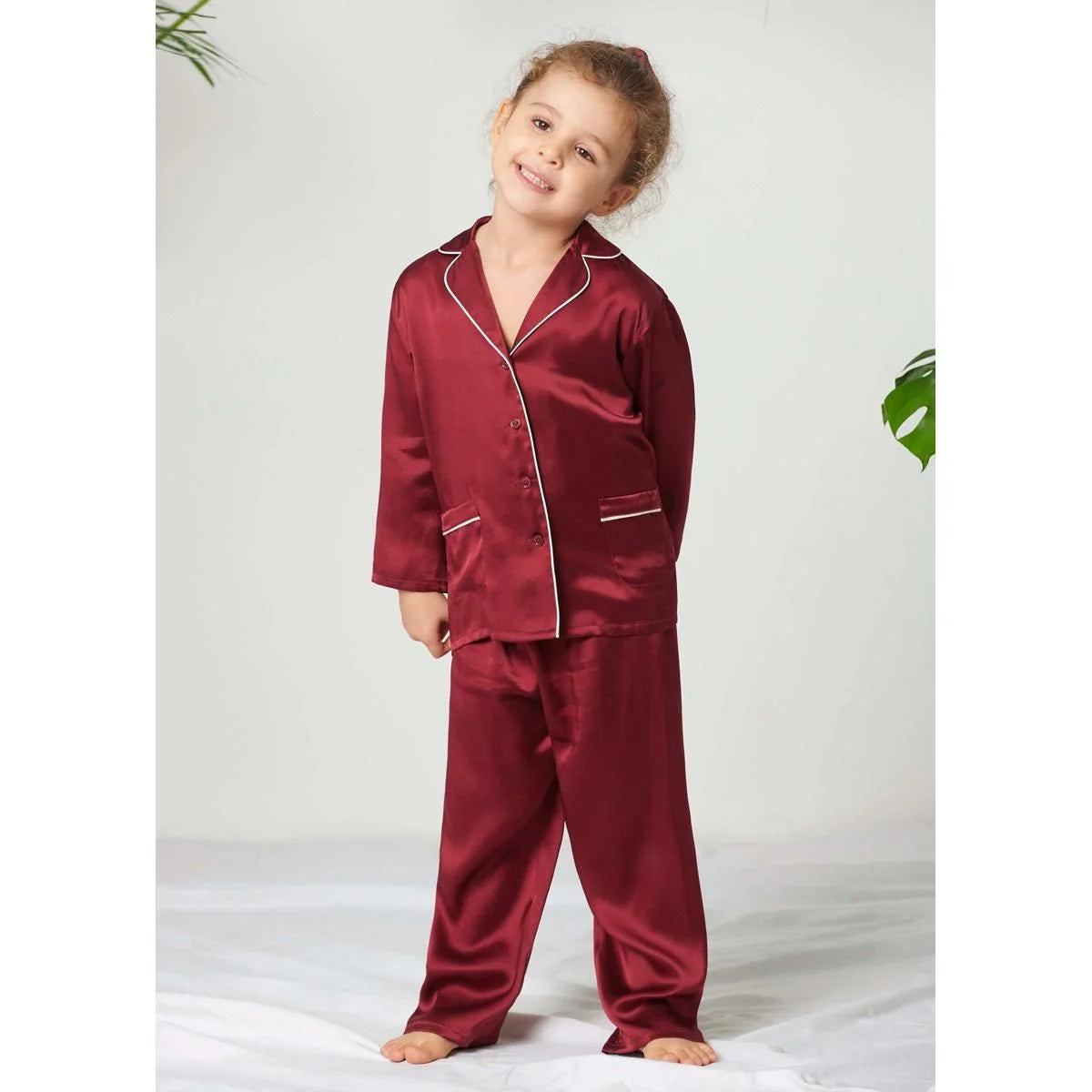 Maroon Silk Kids