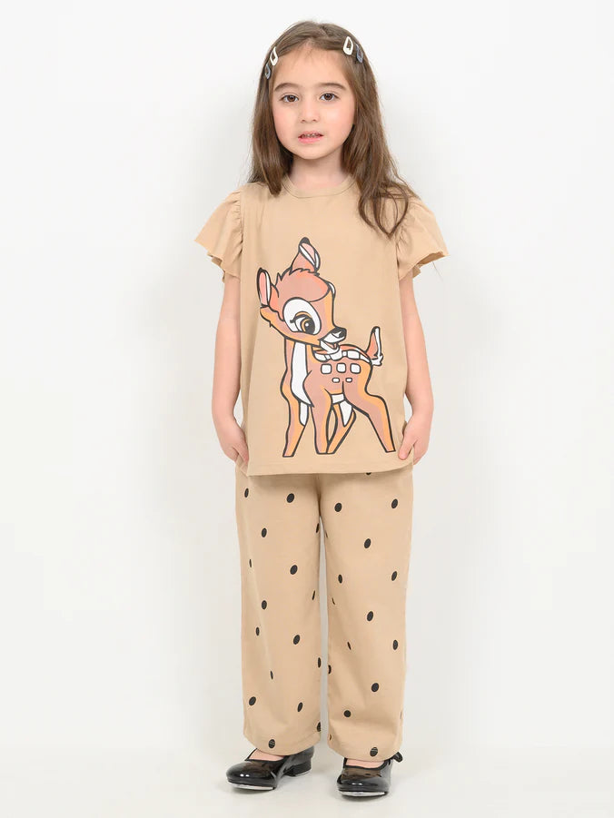 Baby Deer Half Sleeve Kids Suit