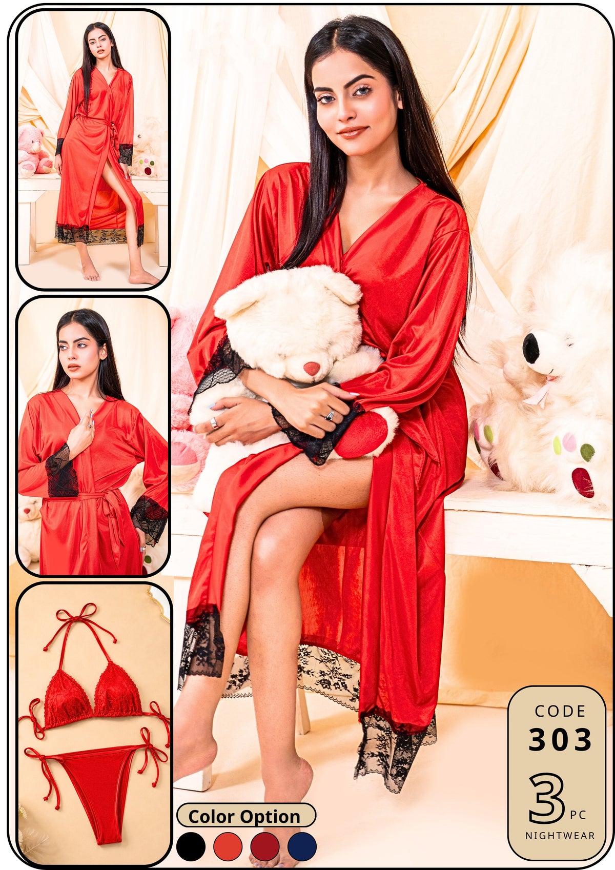 Bikini Nighty with Gown
