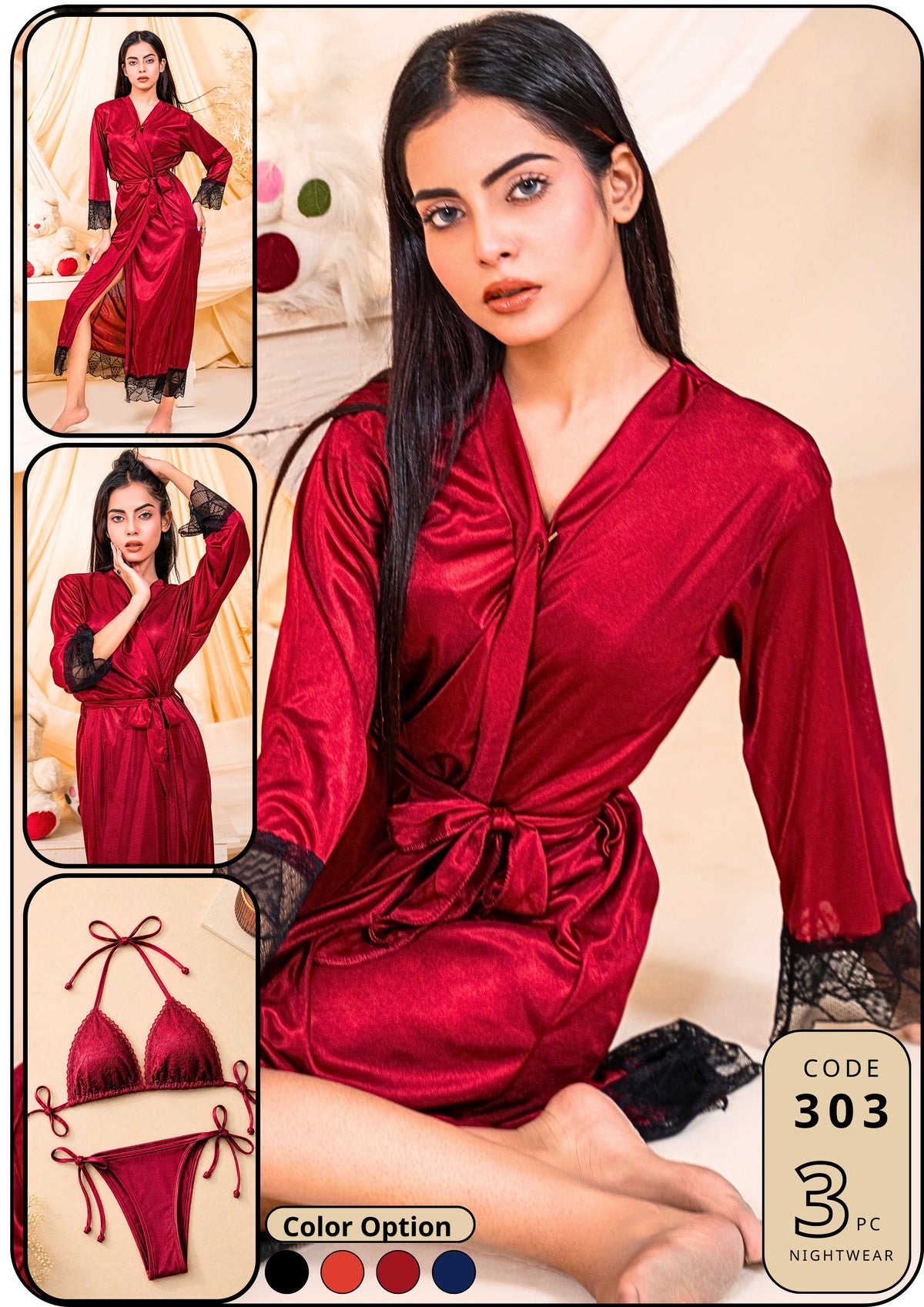 Bikini Nighty with Gown