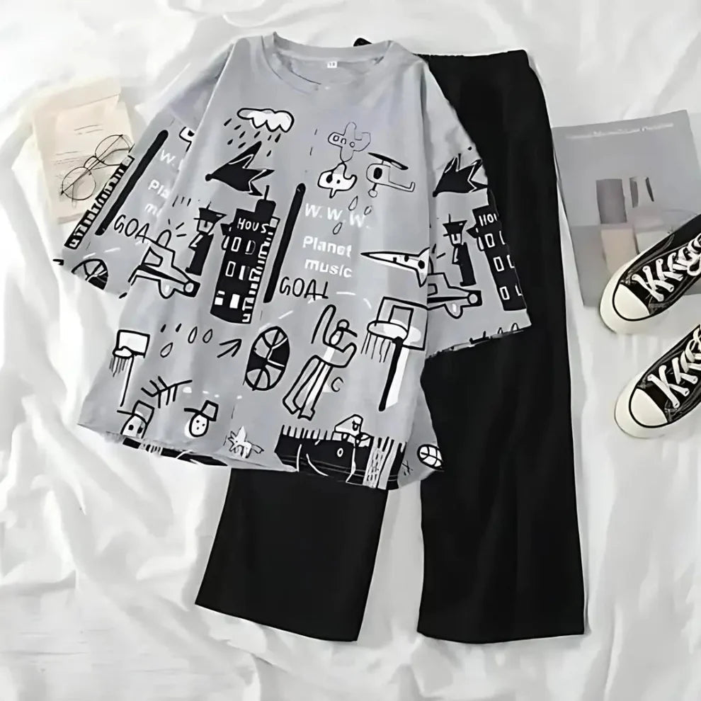 Funcky Printed Night Suit