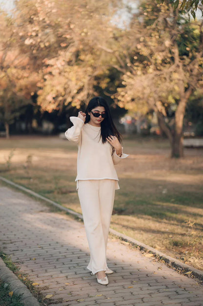 Winter Full Sleeve With Plazzo 2 PCs Co-Ord Set