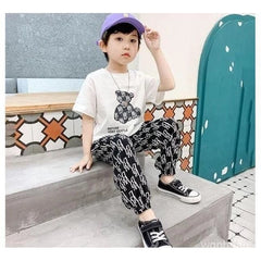 Black Panda Half Sleeve Kids Suit (Each)