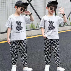 Black Panda Half Sleeve Kids Suit (Each)