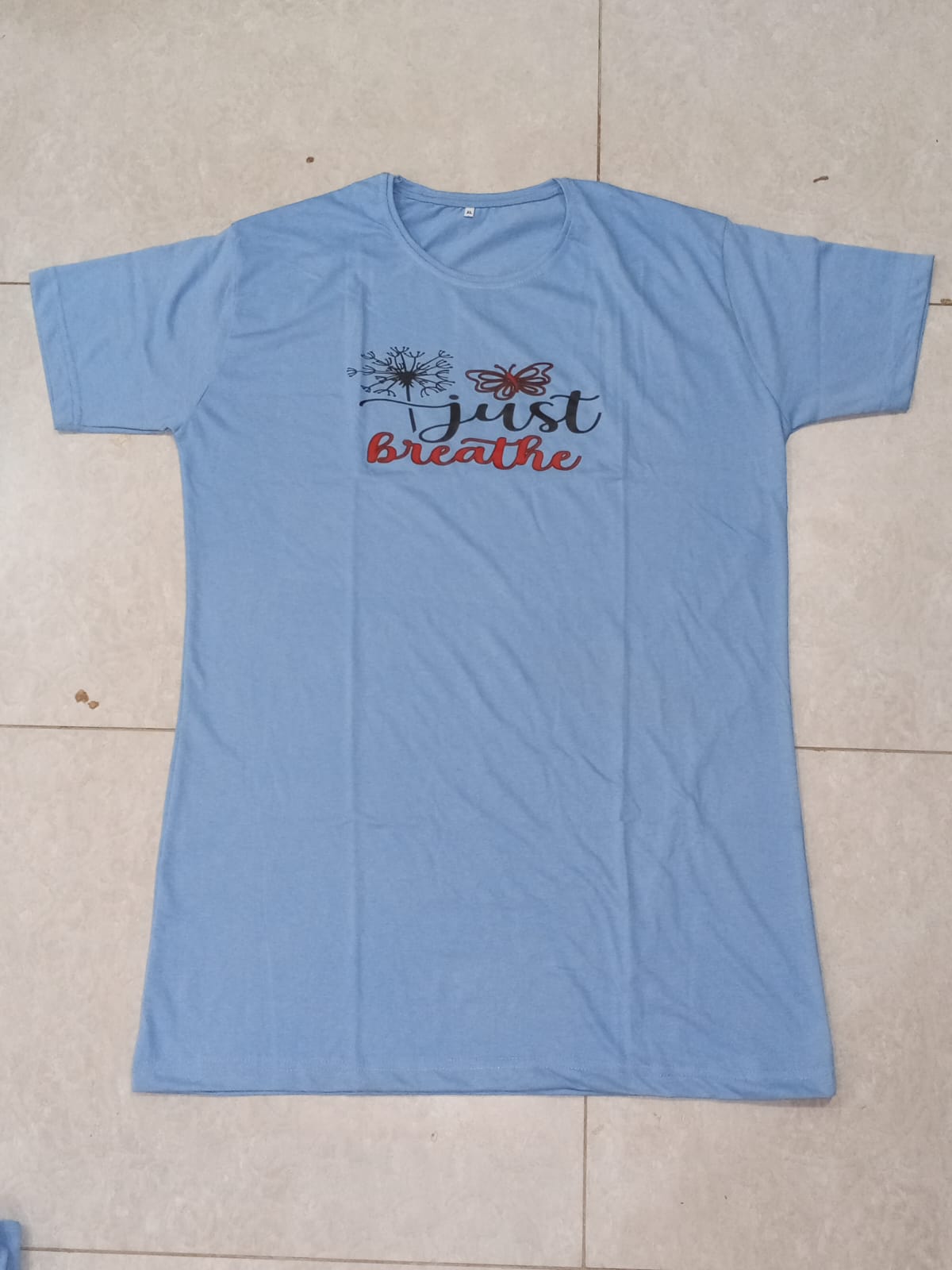 Sky Sunshine Printed Blue Long T Shirt