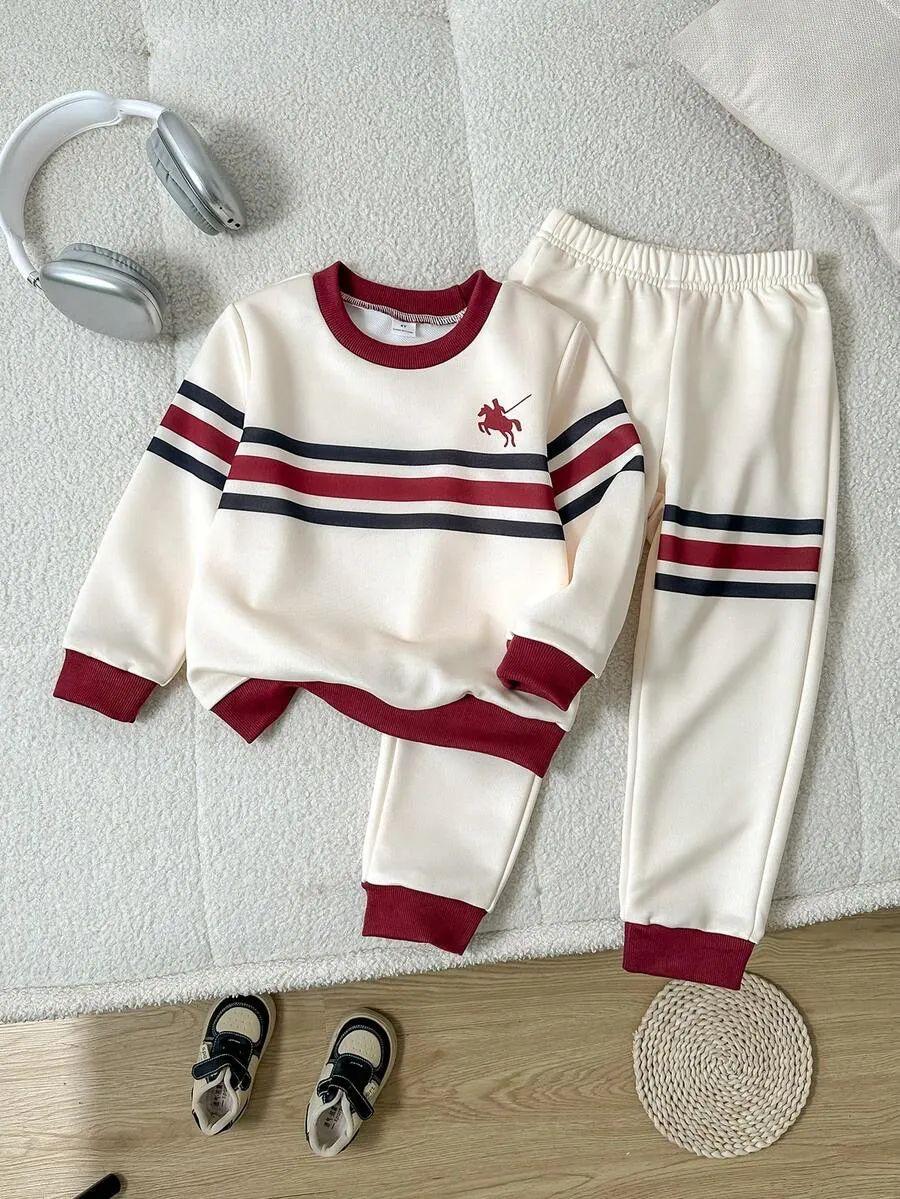 Horse Rider Printed Kids Winter Suit