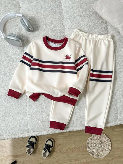 Horse Rider Printed Kids Winter Suit