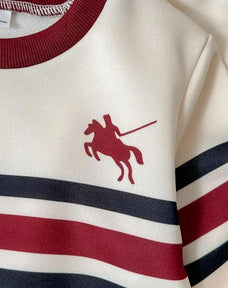 Horse Rider Printed Kids Winter Suit