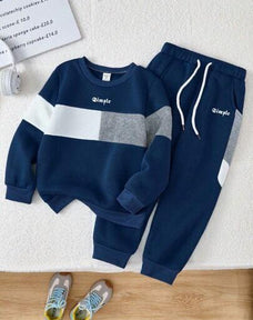 Simple Letter Printed Kids Winter Suit