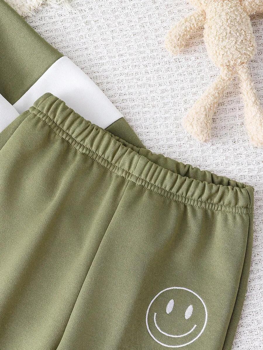 Smiley Face Pocket Printed Kids Winter Suit