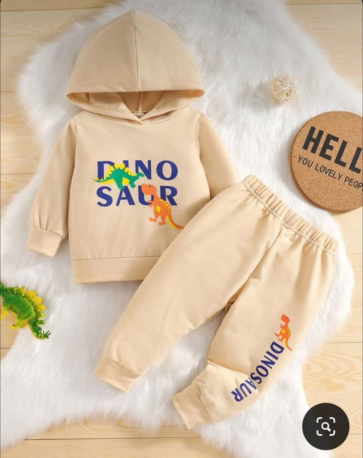 Dinosaur Printed Kids Winter Suit