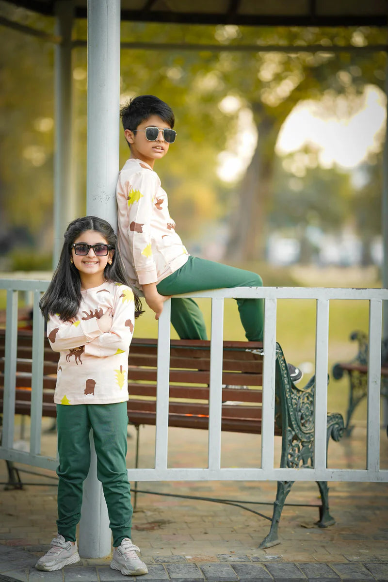 Tree and Bear Kids Suit (Each)