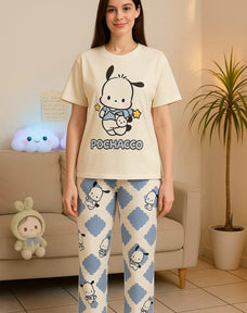 Cute Character Printed Night Suit