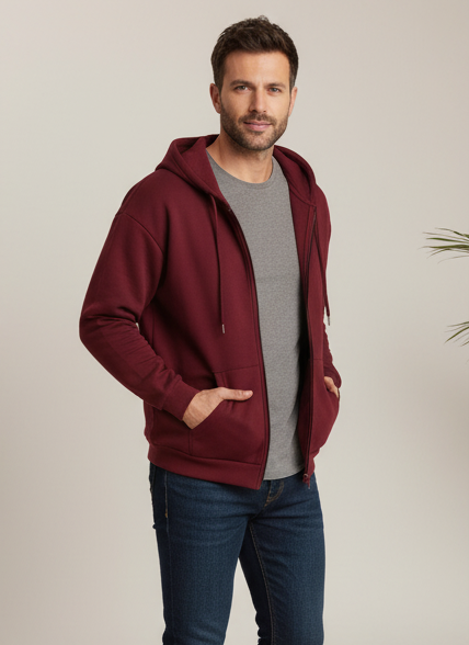 Winter Zipper Hoodie For Men