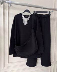 Winter Black Carryall Co-Ord Set + Bag