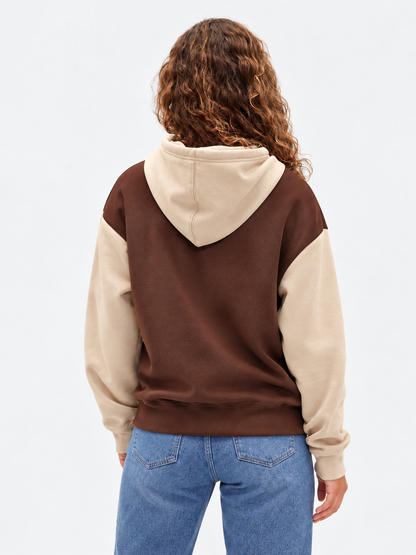 Winter Coffee With Cream Basic Hoodie For Women