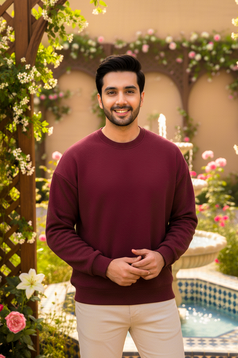 Winter Basic Sweatshirt For Men