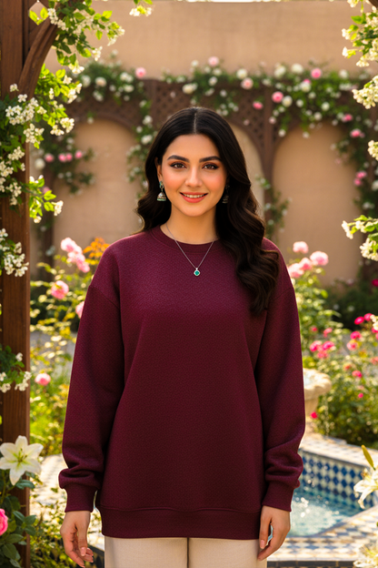 Winter Basic Sweatshirt For Women