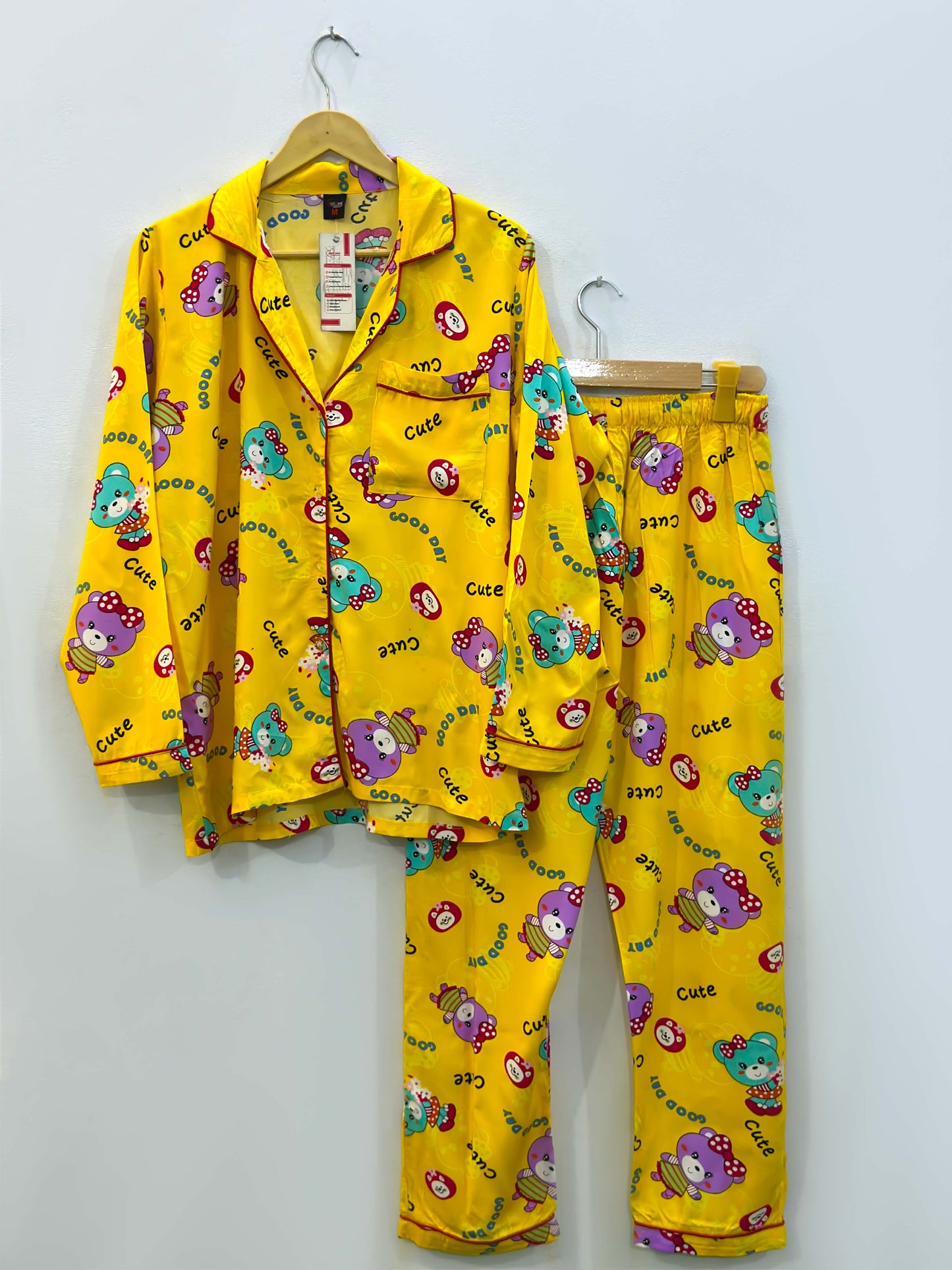 Imported Linen Printed Good Day PJ Set-LP3