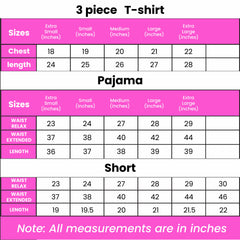Noise Cotton 3 Piece Printed Night Suitt Check Panda